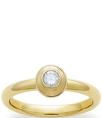 James Avery 14K Remembrance Ring April Birthstone With White Diamond