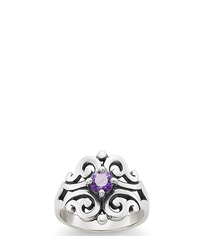 James Avery Spanish Lace Ring with Amethyst