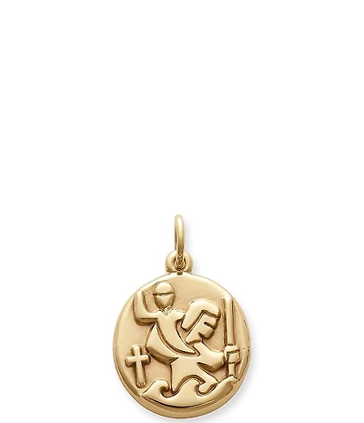James Avery 14K Gold St. Christopher Medal Charm