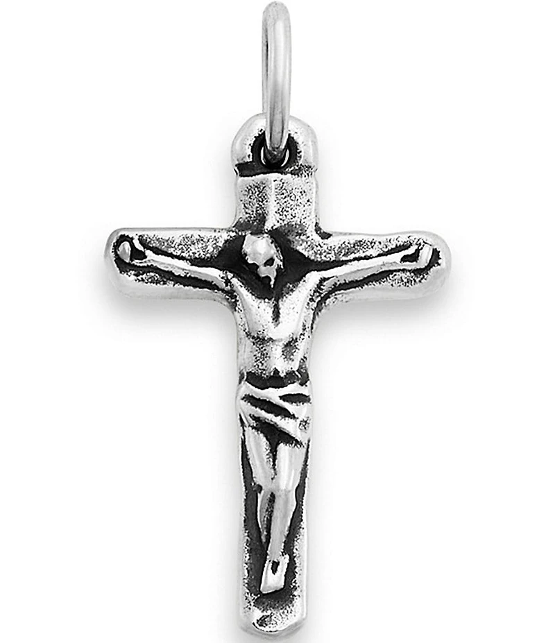 James Avery Sterling Silver Medium Chiseled Crucifix Charm