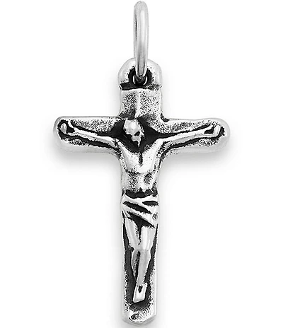 James Avery Sterling Silver Medium Chiseled Crucifix Charm