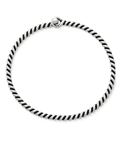 James Avery Sterling Silver Twisted Wire Hook-On Bracelet