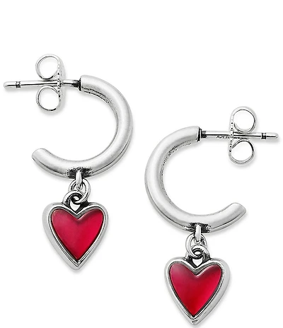 James Avery Sweetheart Rouge Doublet Hoop Ear Posts