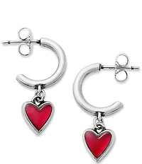 James Avery Sweetheart Rouge Doublet Hoop Ear Posts