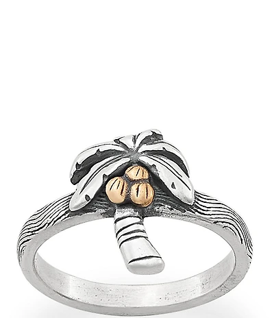 James Avery Tropical Palm Tree Novelty Ring