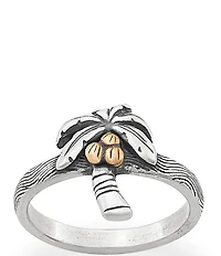 James Avery Tropical Palm Tree Novelty Ring