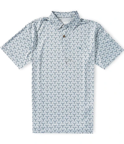 Jetty Bunker Printed Short Sleeve Polo Shirt