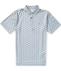 Jetty Bunker Printed Short Sleeve Polo Shirt