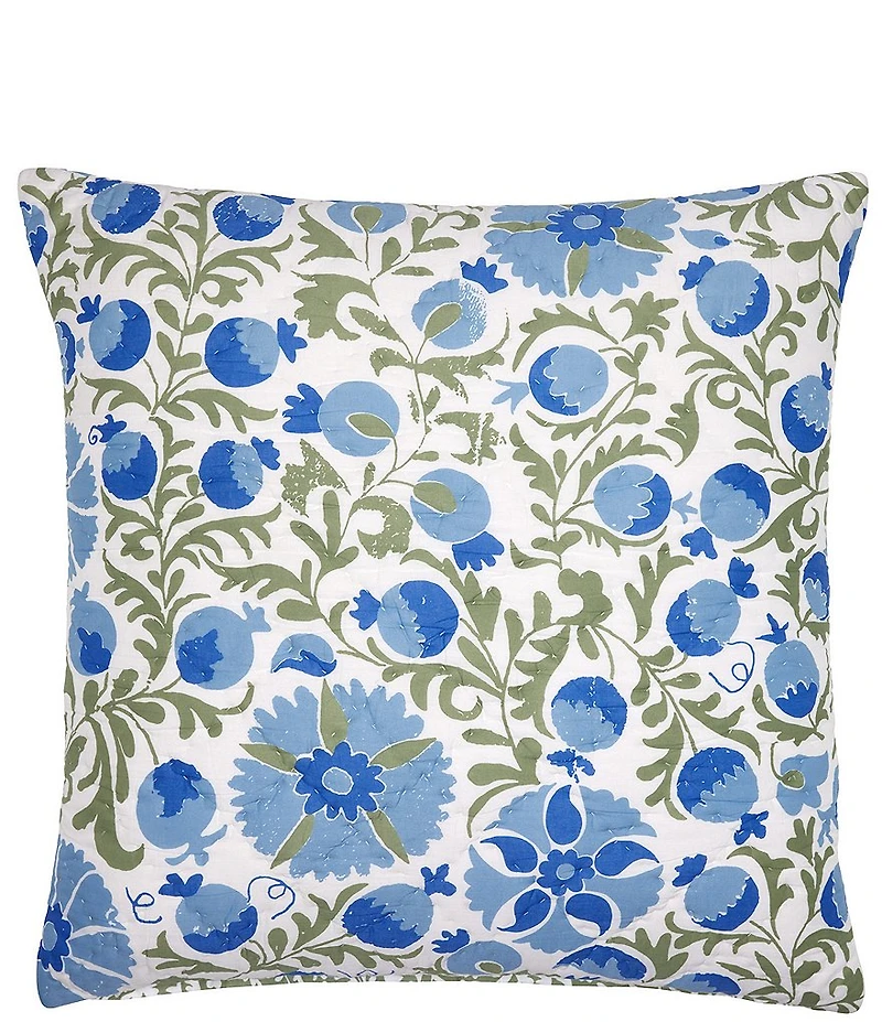 John Robshaw Aadav Sage Cotton Voile Euro Sham