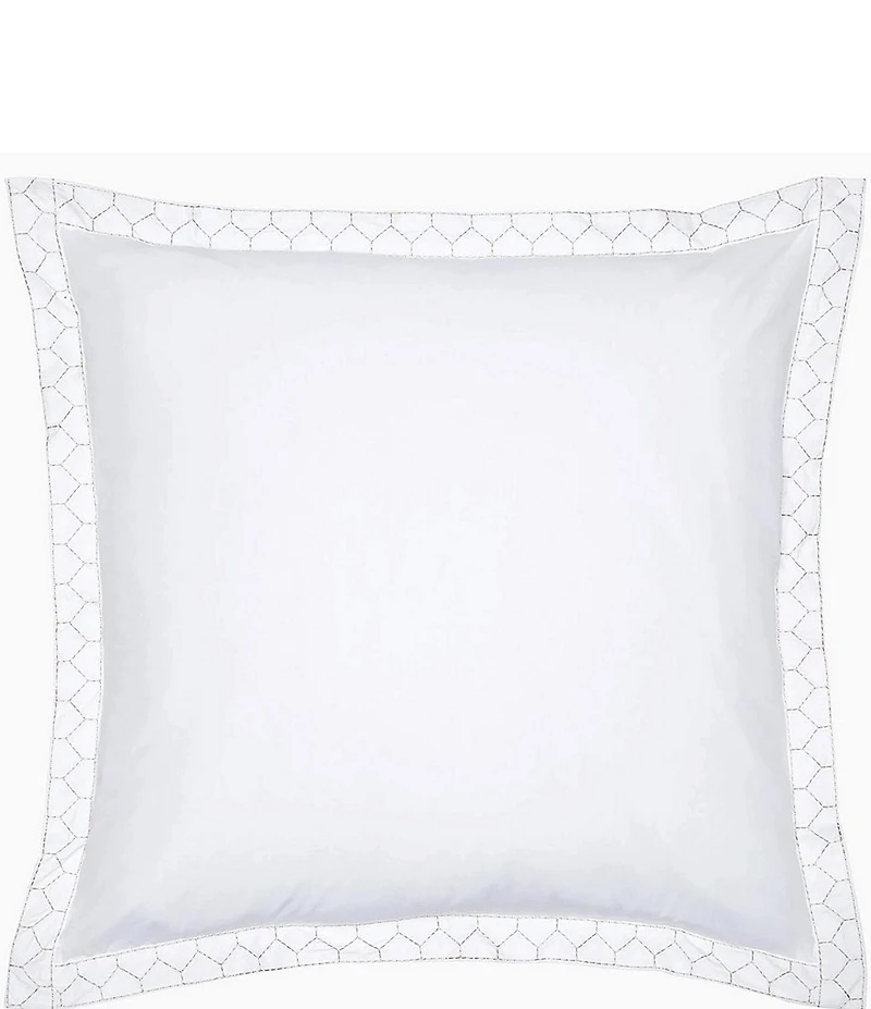 John Robshaw Organic Cotton Percale Stitched Euro Sham