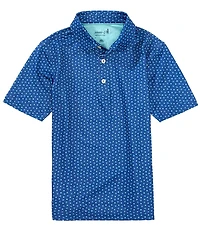 Johnnie-O Big Boys 8-20 Top O Mornin Printed Performance Jersey Polo Shirt