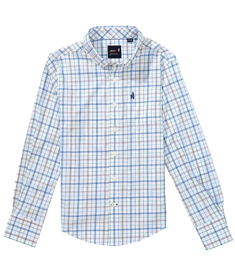 Johnnie-O Big Boys Maarten Plaid Sportshirt