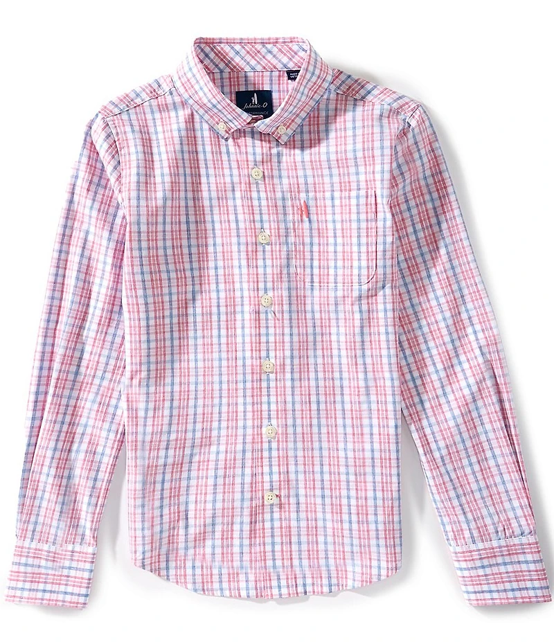 Johnnie-O Big Boys Tinsley Plaid Woven Sportshirt