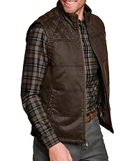 Johnston & Murphy Antique Cotton Channel Quilted Vest