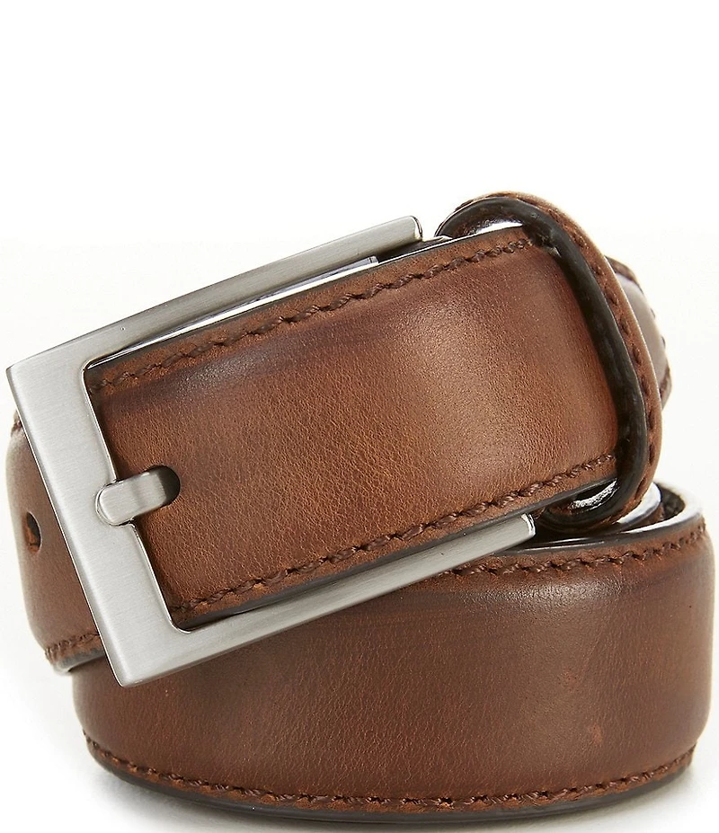 Johnston & Murphy Boys' Oiled Leather Belt (Youth)