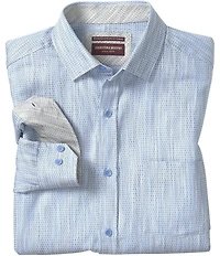 Johnston & Murphy Collin Jacquard Long Sleeve Woven Shirt