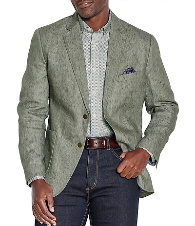 Johnston & Murphy Conley Washed Linen Blazer