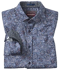 Johnston & Murphy Floral Paisley Print Long Sleeve Woven Shirt