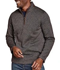 Johnston & Murphy Marled Quarter-Zip Pullover