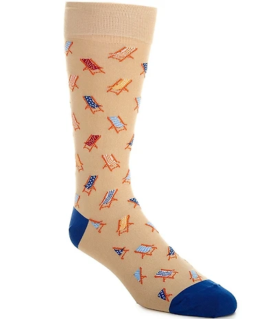 Johnston & Murphy Men's Beach Chairs Novelty Socks