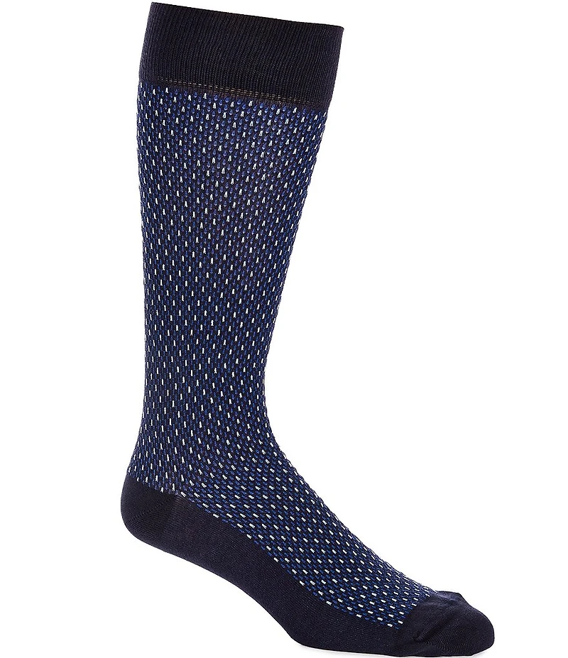 Johnston & Murphy Men's Novelty Pindot Socks