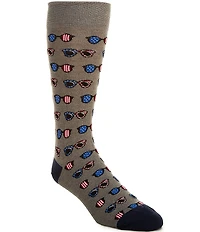Johnston & Murphy Men's Patriotic Sunglass Novelty Socks