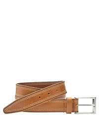Johnston & Murphy Men's Triple Contrast Stitched Belt