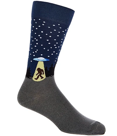 Johnston & Murphy Men's UFO/ Yeti Novelty Socks