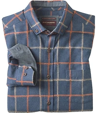Johnston & Murphy Neal Heather Windowpane Long Sleeve Woven Shirt