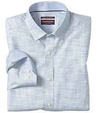Johnston & Murphy Ovation Non-Iron Cross Hatch Long Sleeve Woven Shirt