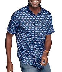 Johnston & Murphy Pickleball Print Short Sleeve Woven Shirt