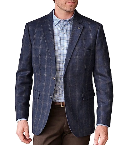 Johnston & Murphy Townsend Large Plaid Dress Blazer