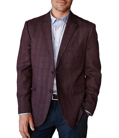 Johnston & Murphy Townsend Windowpane Dress Blazer