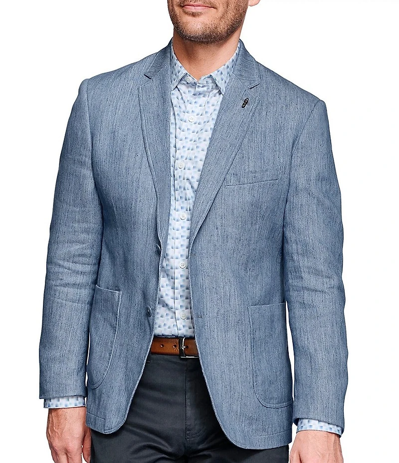 Johnston & Murphy Washed Linen Blazer