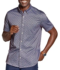Johnston & Murphy XC Flex Ascend Diamond Short Sleeve Woven Shirt