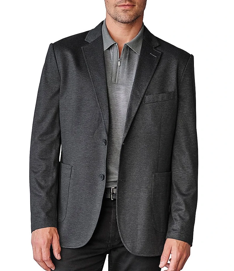 Johnston & Murphy XC Flex Pinnacle Knit Grid Blazer