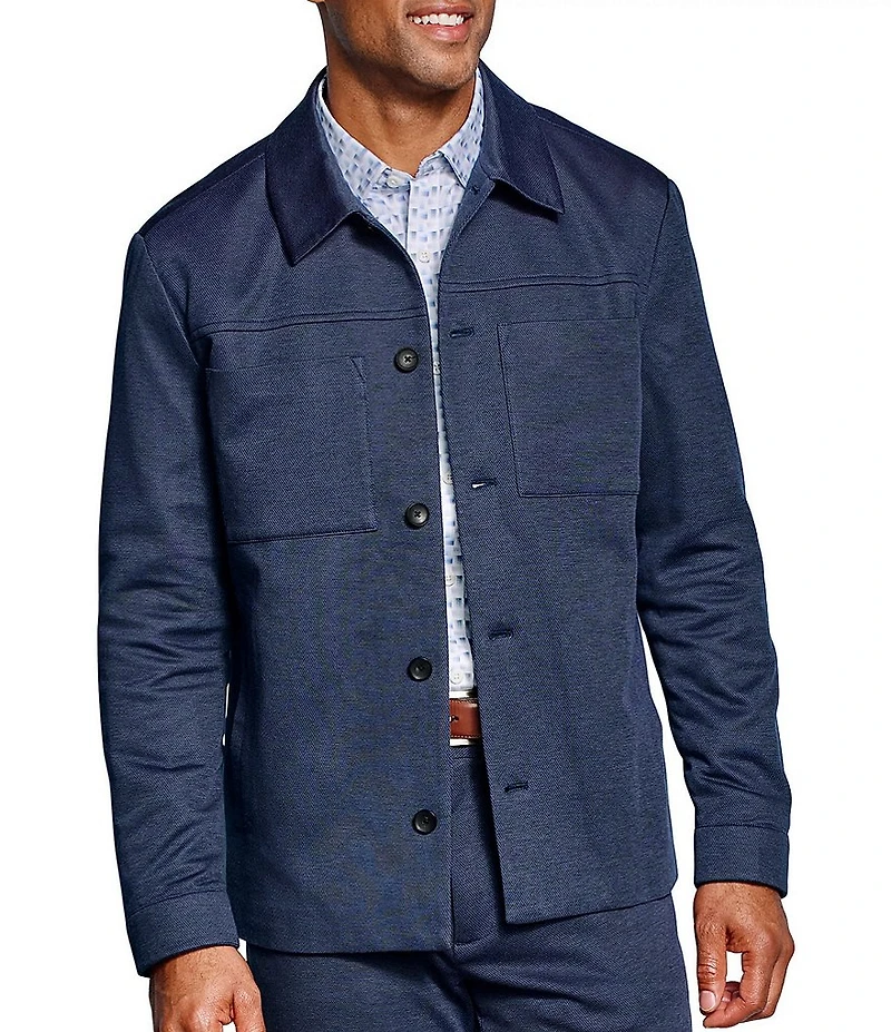 Johnston & Murphy XC Flex Pinnacle Knit Shirt Jacket