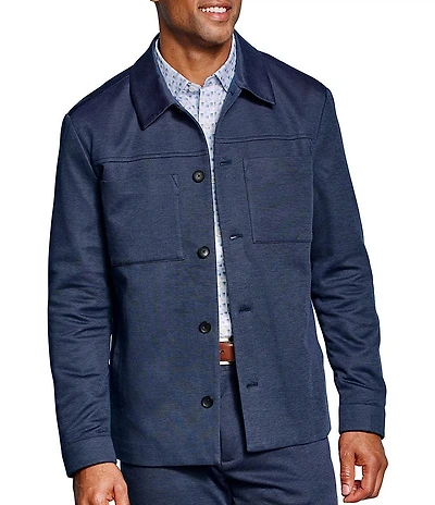 Johnston & Murphy XC Flex Pinnacle Knit Shirt Jacket