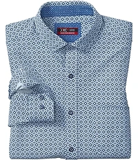 Johnston & Murphy XC4 Diamond Web Long Sleeve Woven Shirt