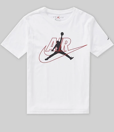 Jordan Big Boys Short Sleeve Swoosh Tee