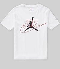 Jordan Big Boys Short Sleeve Swoosh Tee