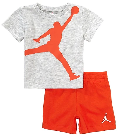 Jordan Baby Boys Short-Sleeve Jumbo Jumpman Graphic Tee & Matching Shorts Set