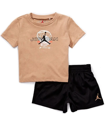 Jordan Baby Boys Short-Sleeve Flight Team T-Shirt & Shorts Set