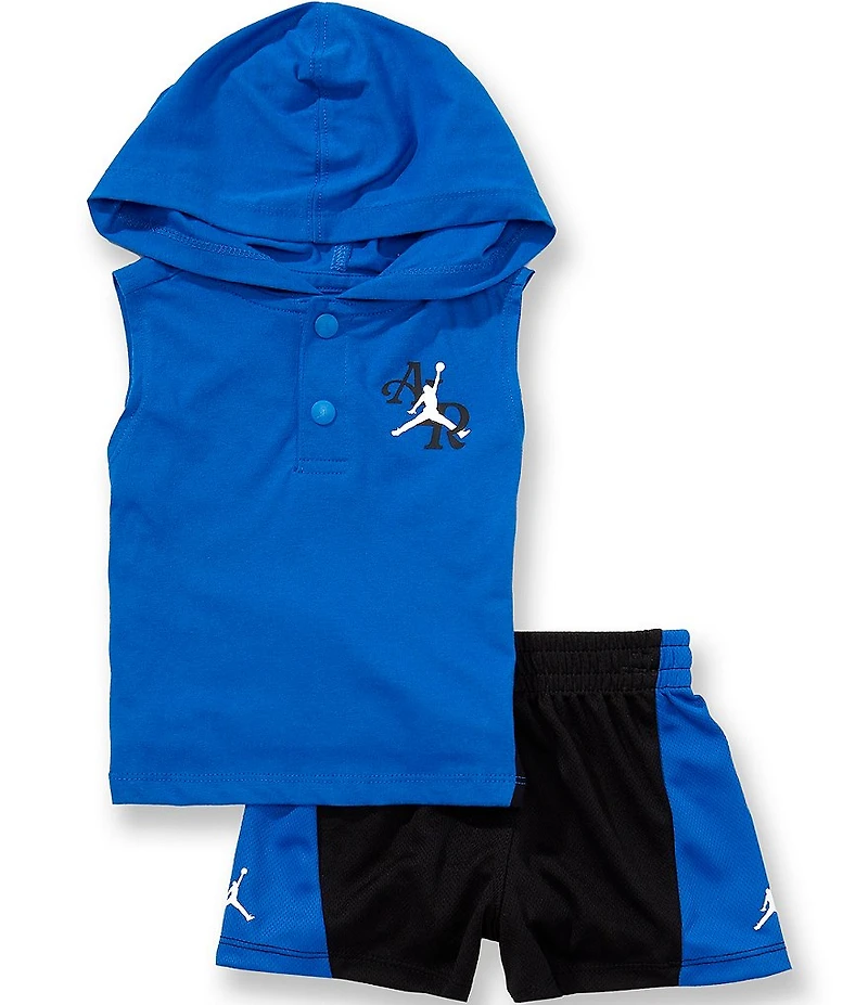 Jordan Baby Boys Sleeveless Hooded Tank and Mesh Shorts Set