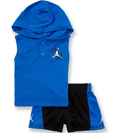 Jordan Baby Boys Sleeveless Hooded Tank and Mesh Shorts Set