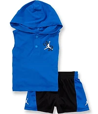 Jordan Baby Boys Sleeveless Hooded Tank and Mesh Shorts Set