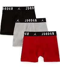 Jordan Big Boys Flight Boxer Briefs 3-Pack