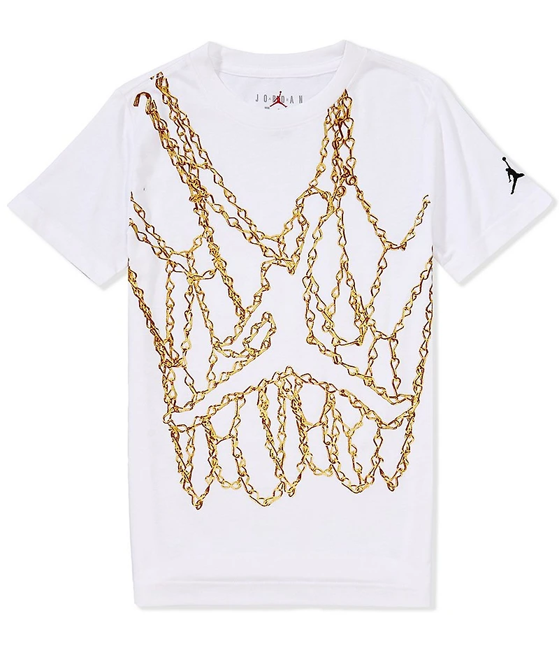 Jordan Big Boys Short-Sleeve Jumpman Chain T-Shirt