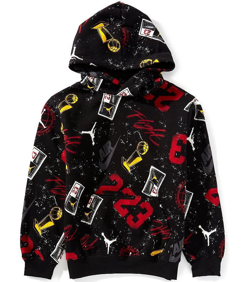 Jordan Big Boys All-Over Print Hoodie
