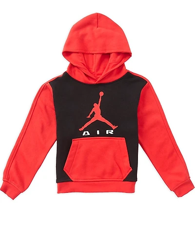 Jordan Big Boys Long Sleeve Colorblock Pullover Hoodie